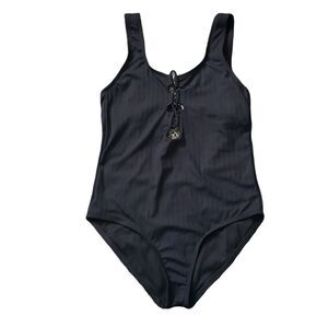 Kona Sol Black Lined Swimsuit Sz S